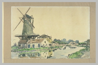 Johan Barthold Jongkind - Moulin à Rotterdam
