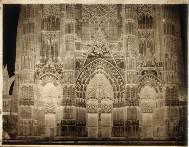 Alphonse Davanne - Indre-et-Loire, Tours, cathédrale Saint-Gatien, façade ouest