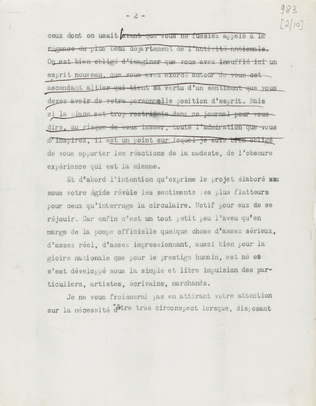 Paul Guillaume - Lettre ouverte à Monsieur le Ministre de l'Education Nationale