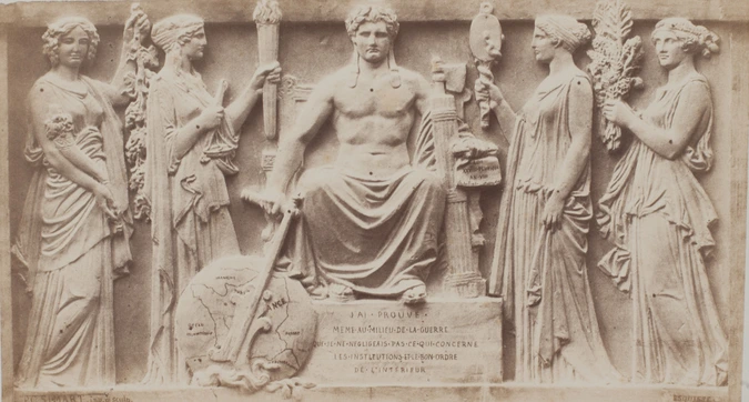 Tombeau de Napoléon aux Invalides. Bas-relief. La centralisation administrative - Anonyme