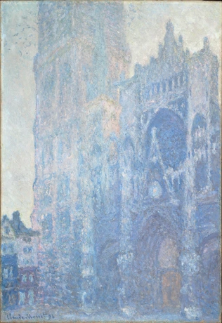 Claude Monet - La Cathédrale de Rouen. Le Portail et la Tour Saint-Romain, effet...