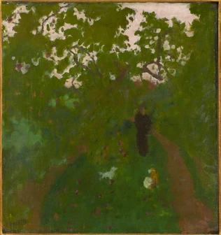 Promenade dans le jardin - Pierre Bonnard