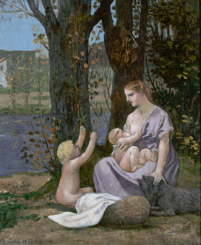 Pierre Puvis de Chavannes - La Jeune Mère