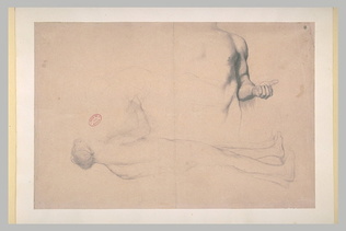 Edgar Degas - Etude pour Dante et Virgile, et bras d'homme
