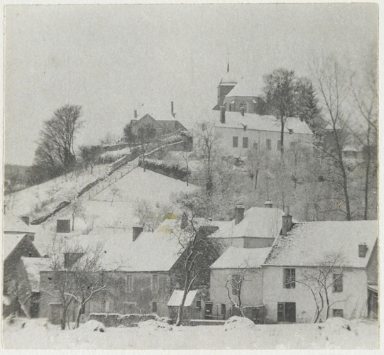 Charles Augustin Lhermitte - France, un village sous la neige