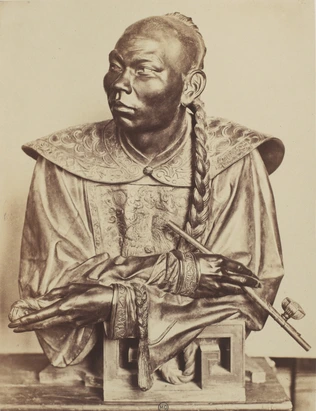Marville - "Chinois, groupe sud-oriental, type mongolique", sculpture de Charles...
