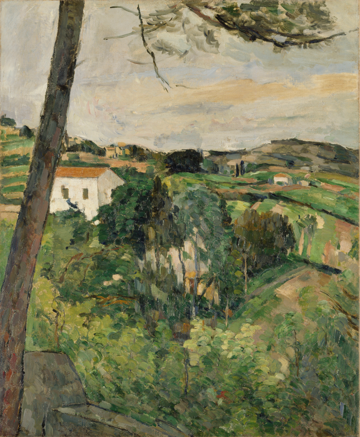 Paul Cézanne - Paysage au toit rouge ou Le Pin à l'Estaque