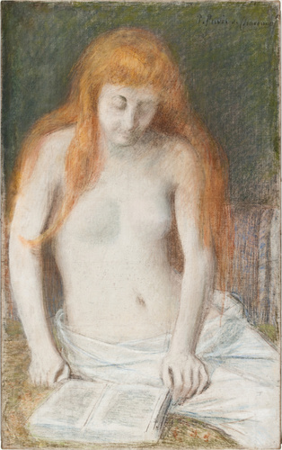 Pierre Puvis de Chavannes - La Liseuse