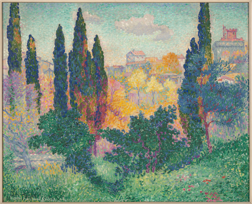 Henri-Edmond Cross - Les Cyprès à Cagnes