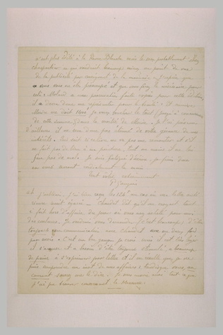 Paul Gauguin - Février 1898, (Tahiti), à Daniel de Monfreid (deuxième feuillet)