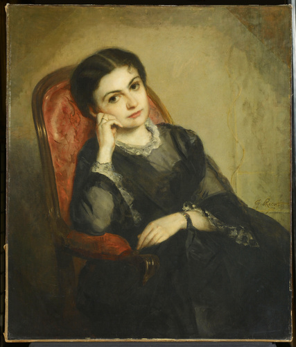 Gustave Ricard - La Vicomtesse de Calonne, assise