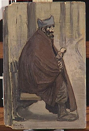 Théophile Alexandre Steinlen - Soldat convalescent assis