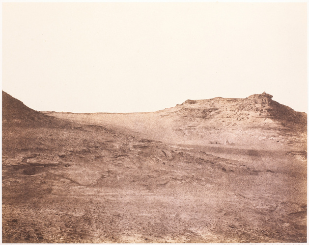 Félix Teynard - Environs de Ouadi-Halfah - Vue du désert près de la deuxième cat...