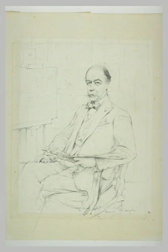 Henri Royer - Portrait de Walter Gay, assis, de trois quarts à gauche