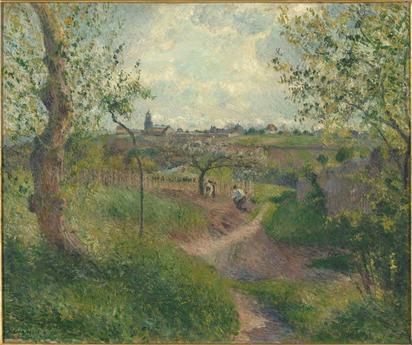 Camille Pissarro - Chemin montant à travers champs. Côte des Grouettes. Pontoise
