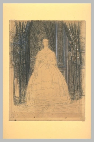 Ernest Hébert - Etude pour le portrait de la princesse Clotilde Napoléon