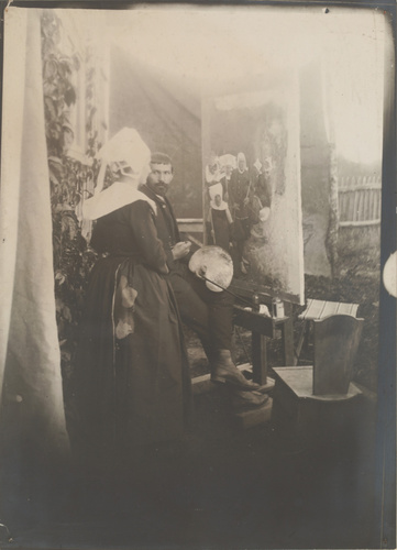Anonyme - Pascal Dagnan-Bouveret et sa femme - Anne-Marie en costume breton - de...