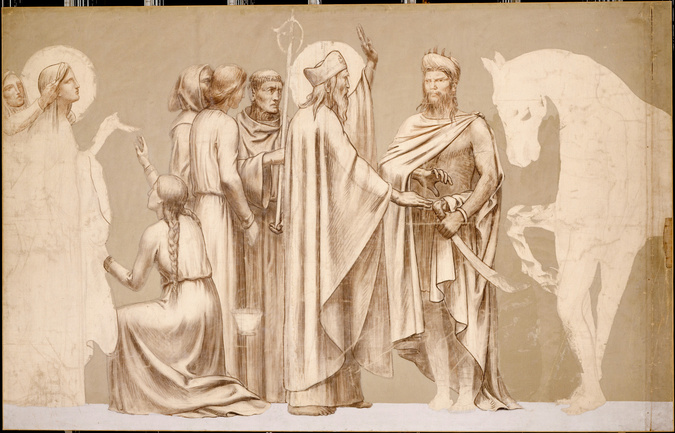 Pierre Puvis de Chavannes - Frise destinée à la décoration du Panthéon