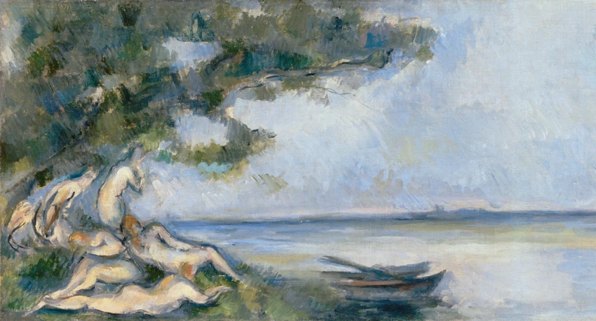 Paul Cézanne - La Barque et les baigneurs