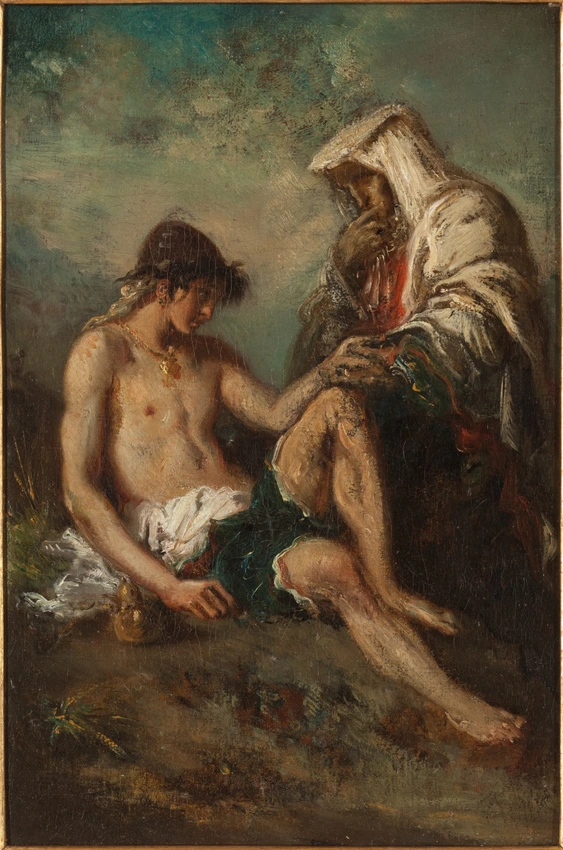 L'Enfance de Sixte-Quint - Gustave Moreau