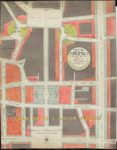 Ernest Kalas - Ville de Reims, projet de plan régulateur et d'extensions, quarti...