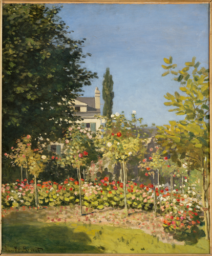 Claude Monet - Jardin en fleurs, à Sainte-Adresse