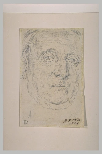 Ferdinand Gaillard - Etude pour un portrait d'homme