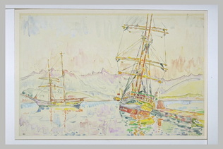 Paul Signac - Bateaux dans le port d'Ajaccio