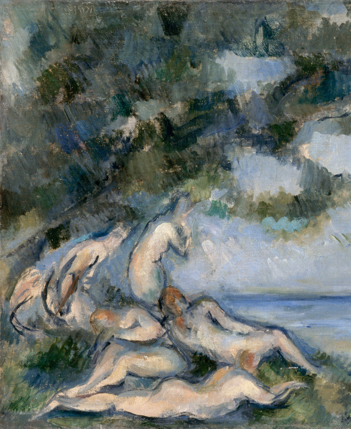 Paul Cézanne - La Barque et les baigneurs