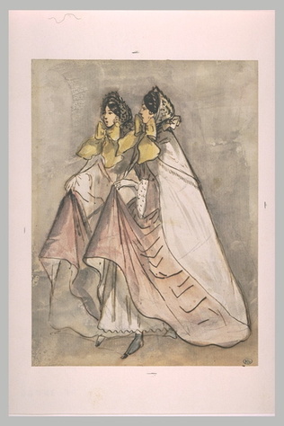 Constantin Guys - Les Deux Soeurs