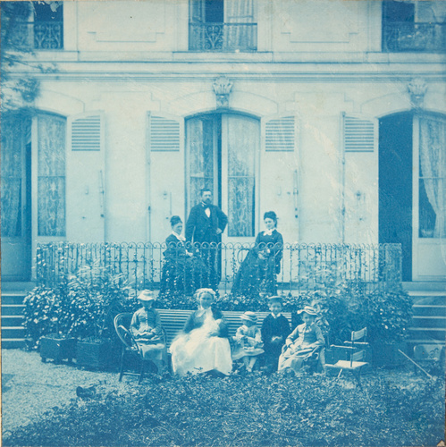 Anonyme - Gustave et Marguerite Eiffel, leurs cinq enfants, leur soeur et belle-...