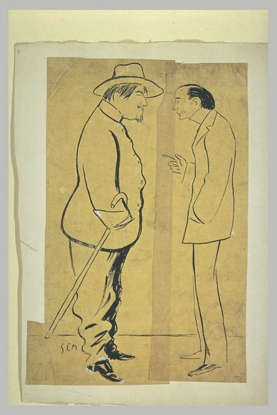 Lucien Guitry et Henry Bataille Sem Musée d'Orsay