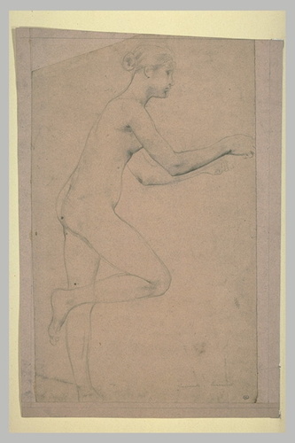 Luc Olivier Merson - Etude de femme nue, debout