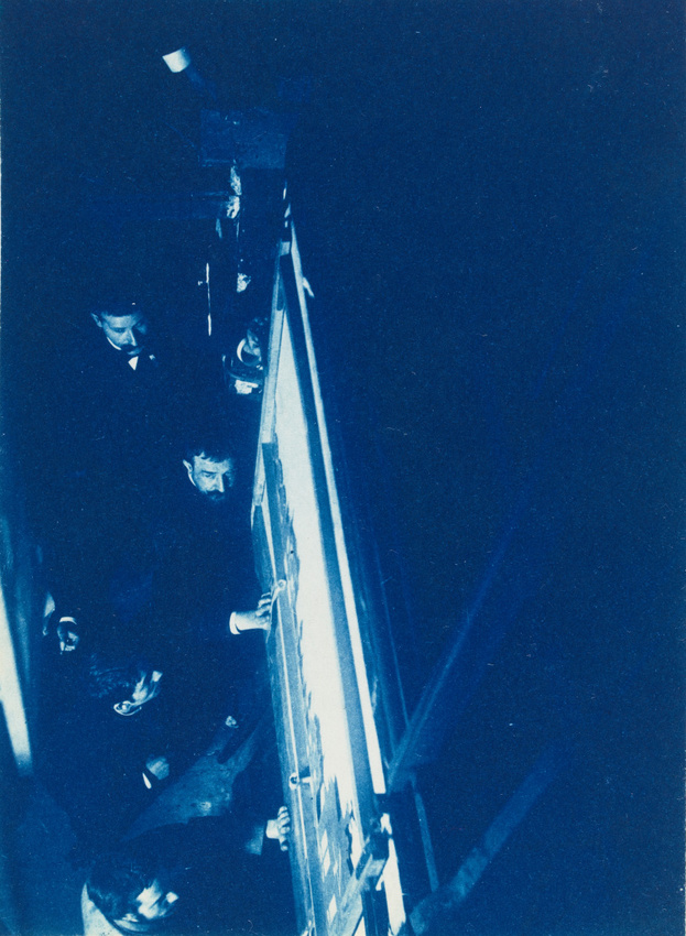 Henri Rivière - Manoeuvre d'un décor au Cabaret du Chat Noir, Paris