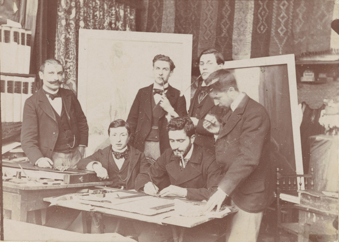 Anonyme - Atelier Mucha, mon père, Bocquin, 1896-1906