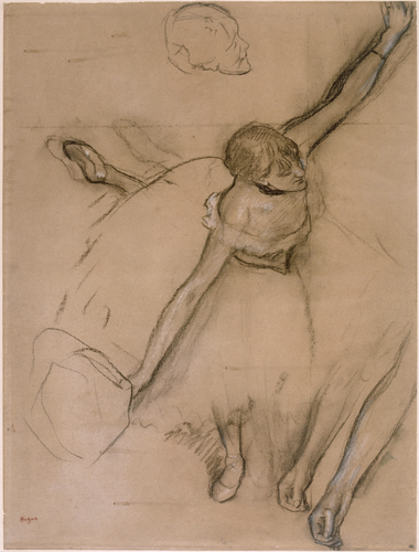 Edgar Degas - Danseuse au bouquet et étude de bras