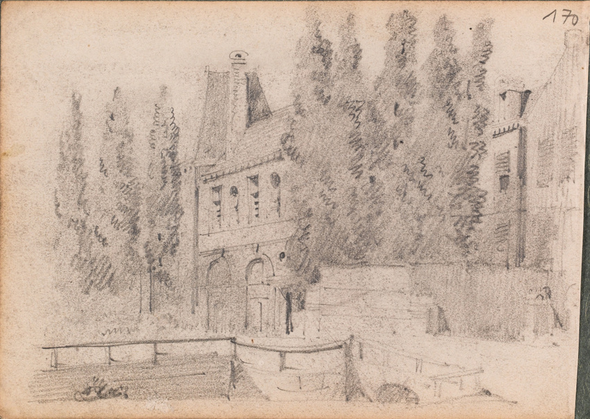 Louis Boitte - Vue d'un château