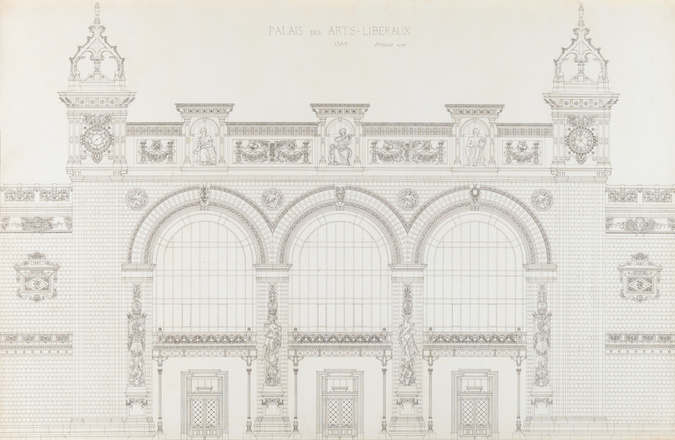 Jean-Camille Formigé - Projet pour l'Exposition universelle de 1889, palais des ...
