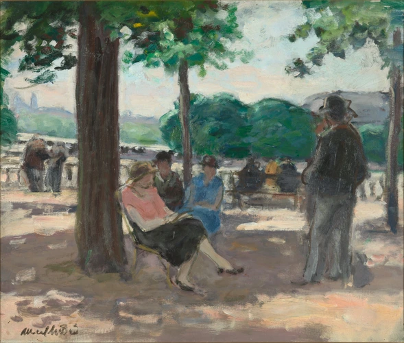 Albert André - Devant l'Orangerie des Tuileries