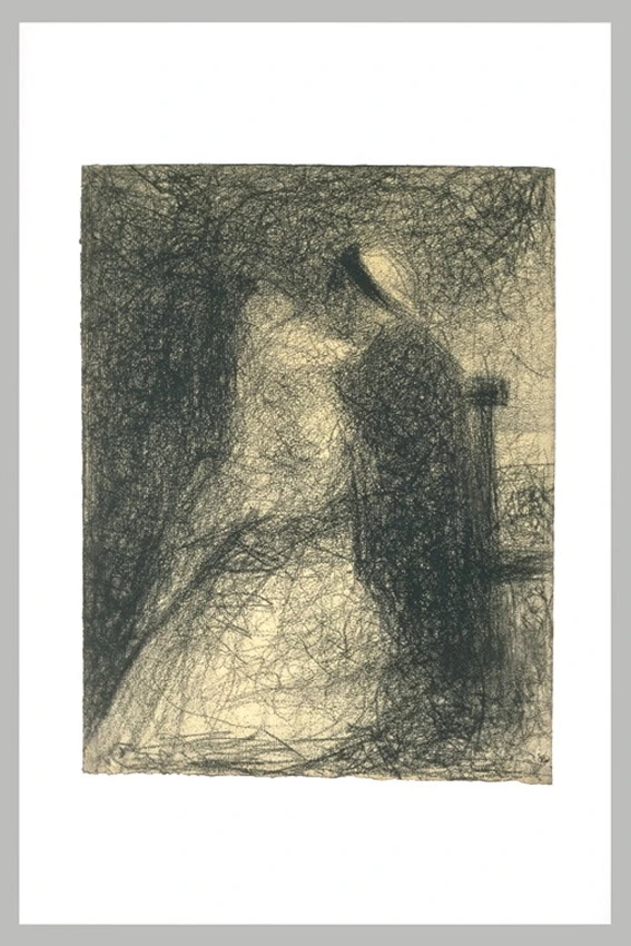 Georges Seurat - Nourrice assise, tenant son poupon