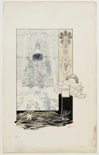 Carlos Schwabe - Illustration pour Le Rêve d'Emile Zola : '1634'