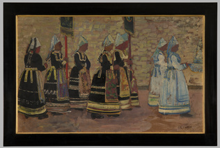 Charles Cottet - Procession de la Vierge de la mer
