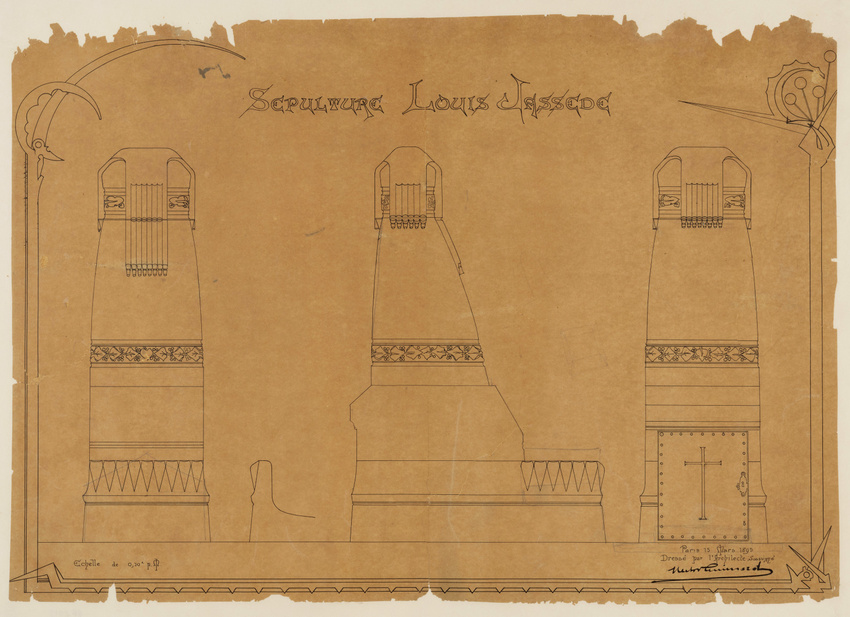 Hector Guimard - Issy-les-Moulineaux, cimetière d'Issy-les-Moulineaux, sépulture...