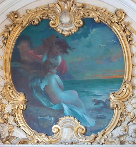Gabriel Ferrier - Décor peint de la salle à manger de l'hôtel du Palais d'Orsay,...