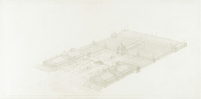 Jean-Camille Formigé - Projet d'ensemble pour l'Exposition de 1889 sur le Champ-...