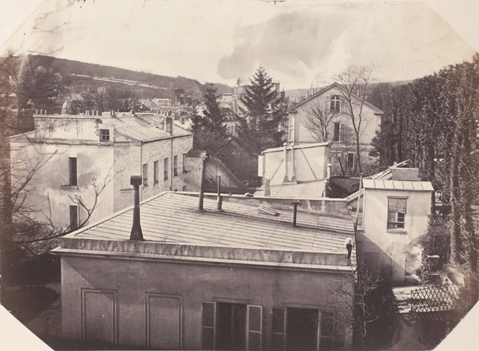 Achille Bonnuit - Sèvres, vue des toits