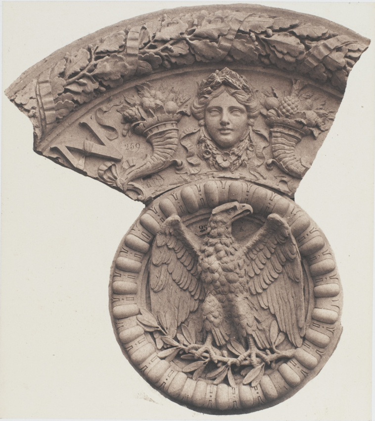 Édouard Baldus - Voûte sphérique, de Flandrin, décor du palais du Louvre, Paris