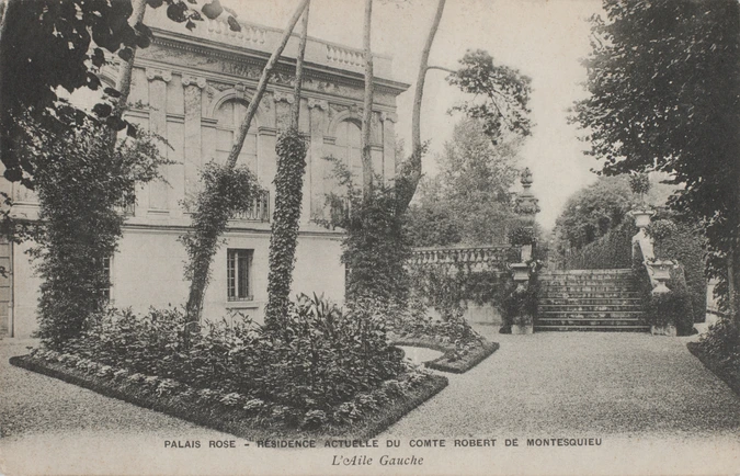 Anonyme - Palais rose, résidence du comte Robert de Montesquiou : l'aile droite