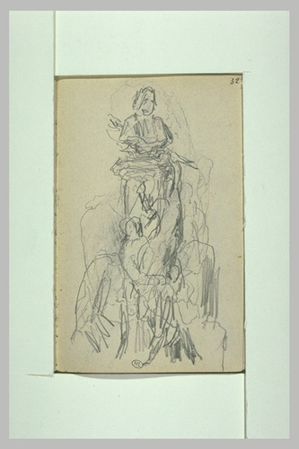 Groupe sculpté avec un terme - Henri Chapu | Musée d'Orsay