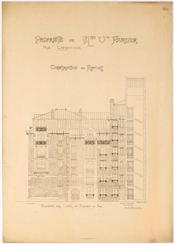 Hector Guimard - Paris 16e, 16, rue La Fontaine, Castel Béranger, propriété de M...